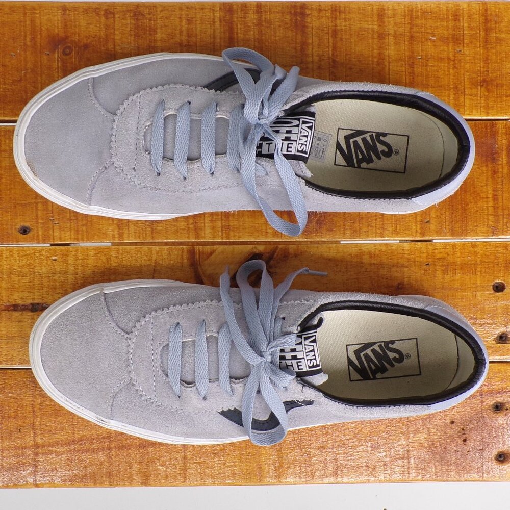 Vans Sport Low Gray Men's Sneaker Skateboard Shoe Suede Size 9.5 Off The Wall - Picture 7 of 9